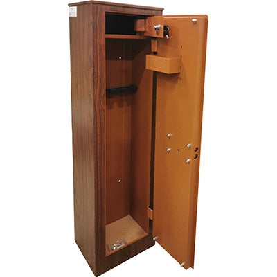 ARMADIO PORTA FUCILI WOOD 3 POSTI EFFE  + TESORETTO CM 25X20 H.CM 145