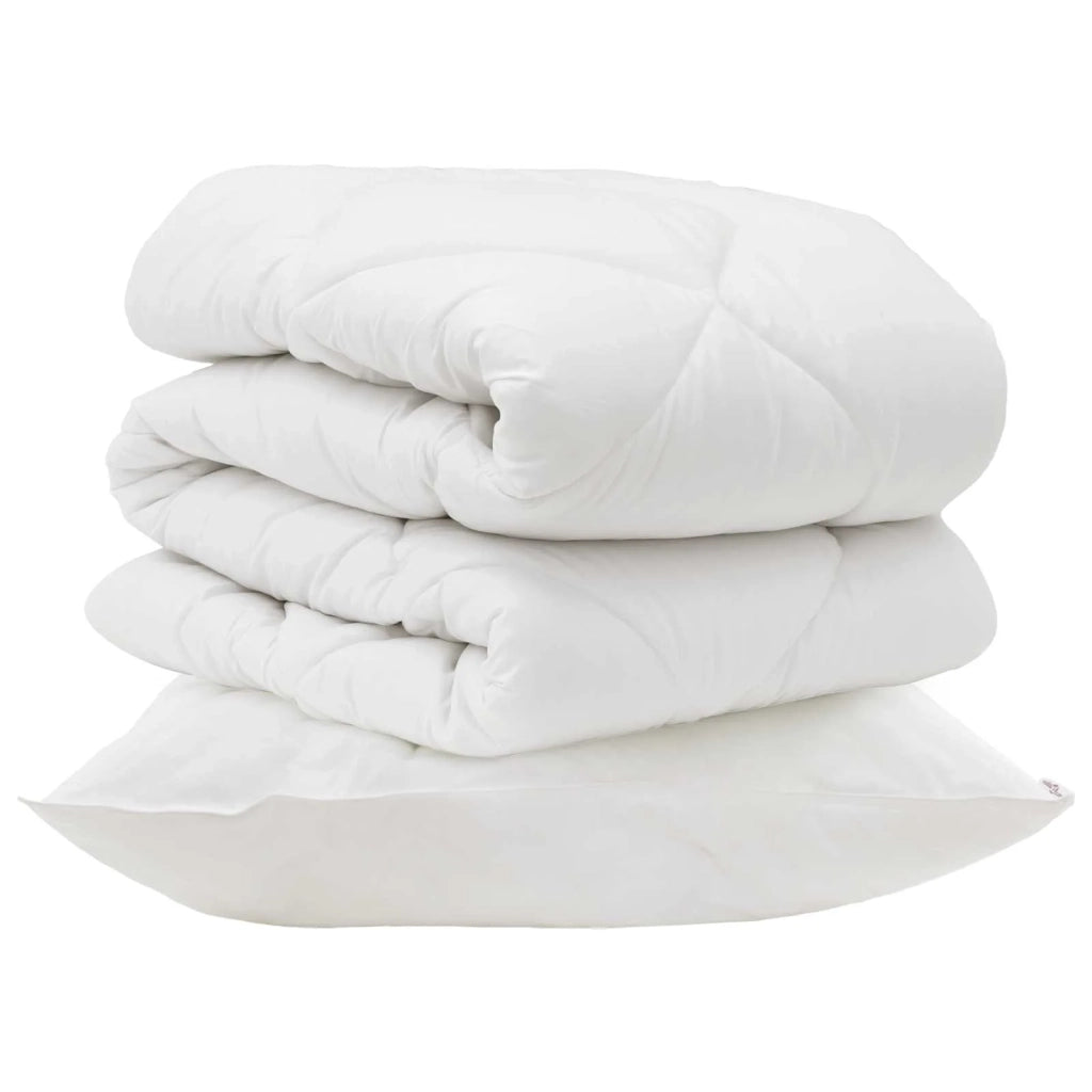 Piumone con cuscino 2 pcs Bianco Microfibra 3376669