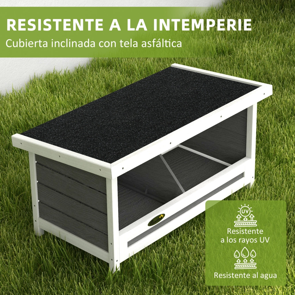 Casetta per Galline in Legno ¨C Minimal ¨C Grigio 80x60x50