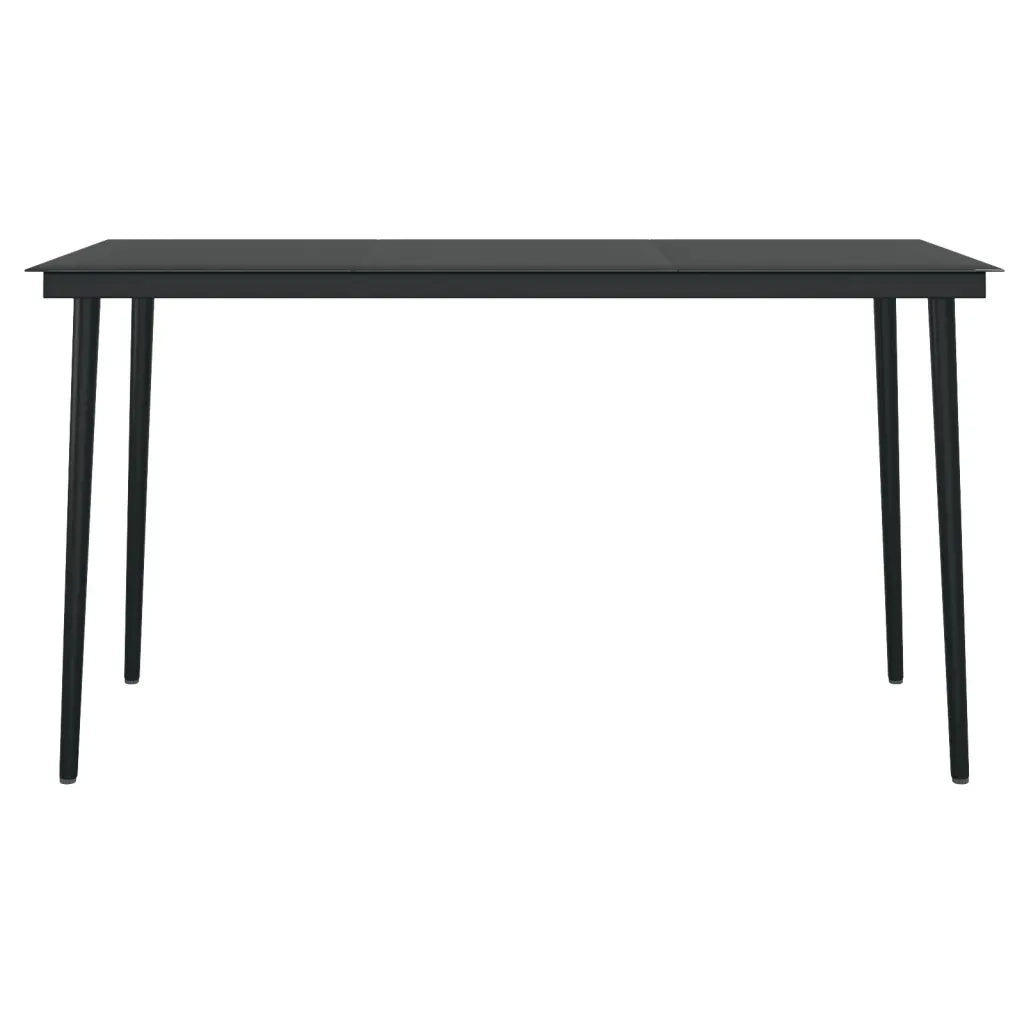Set da Pranzo da Giardino 7 pz Nero 3099122