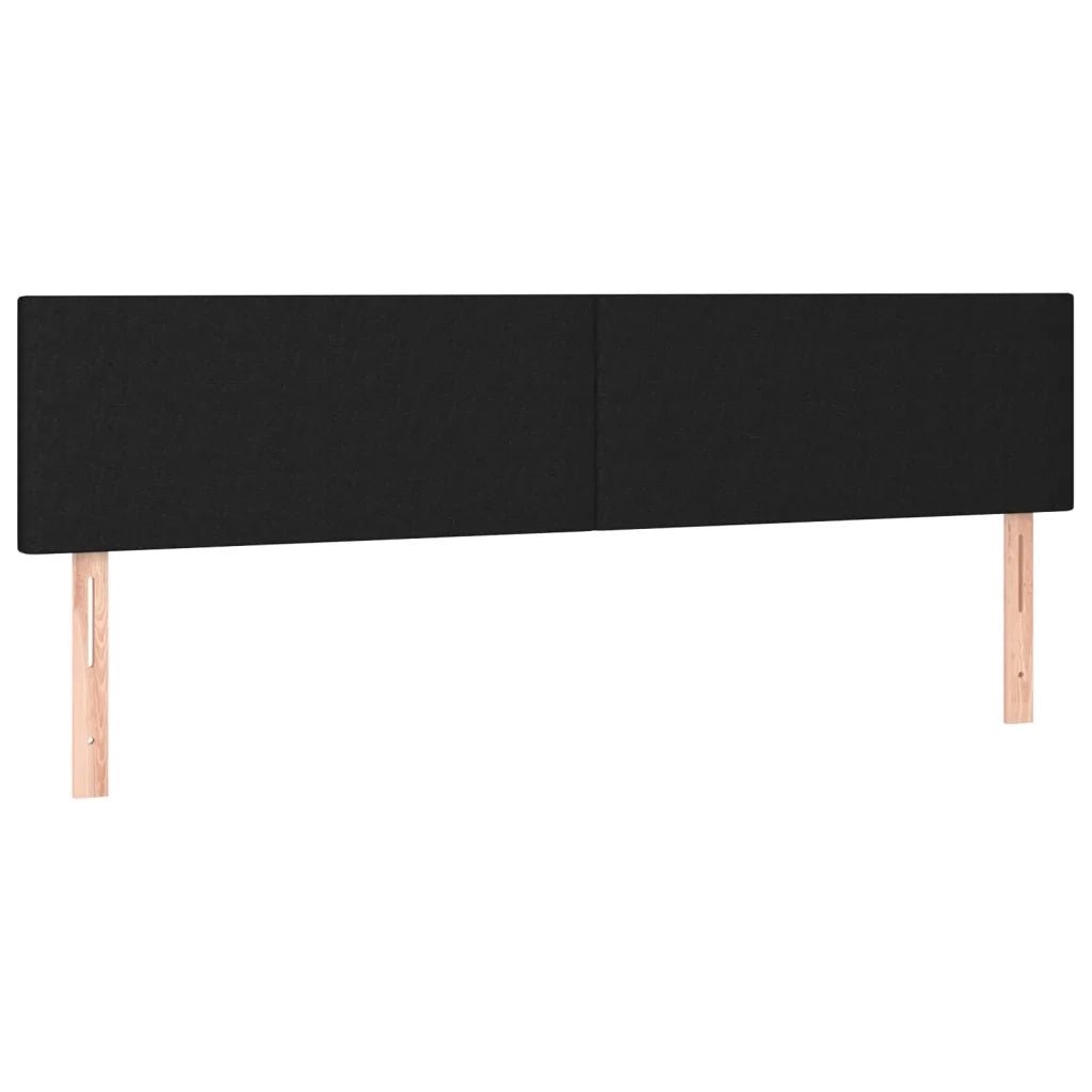 Giroletto a Molle con Materasso Nero 200x200 cm in Tessuto 3126671