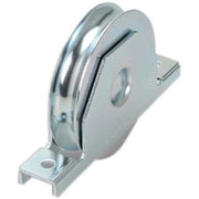 RUOTA CON SUPPORTO INTERNO PER CANCELLI GOLA TONDA 120 mm