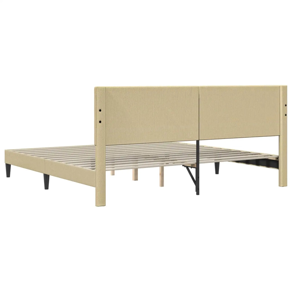 Struttura del letto Grigio Verde Chiaro 200 x 200 cm 42027747