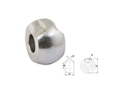 Rotula con taglio Cat.1-2-3 foro 22.1-28.4mm L 35-44.5mm spessore 10mm - 51164