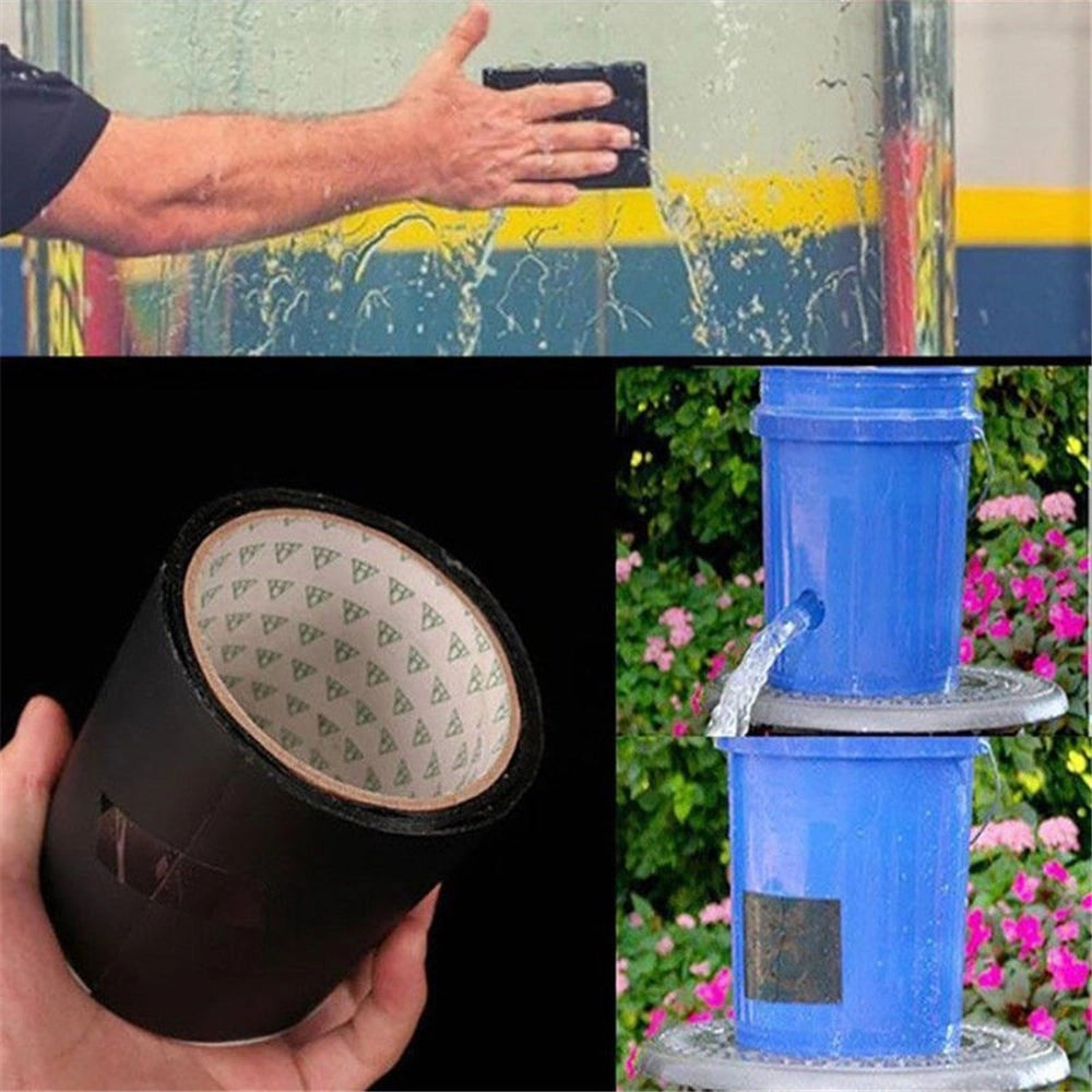 Trade Shop - Nastro Adesivo Per Riparazione Immediata Perdite Tubi Acqua Resistente Waterprof -