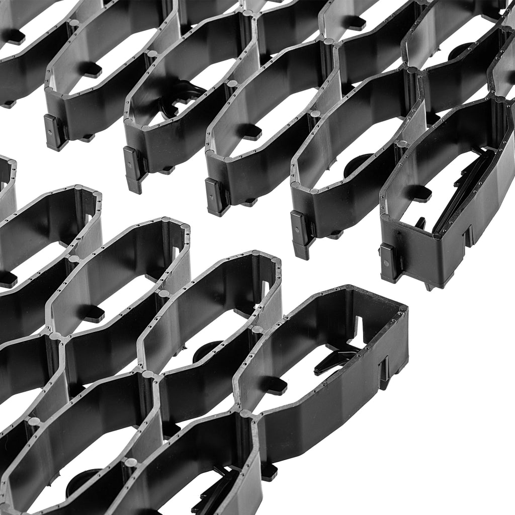 Griglia di protezione per prato KADAX per robot tagliaerba, ideale per superfici curve, 47 cm, set da 4 pezzi