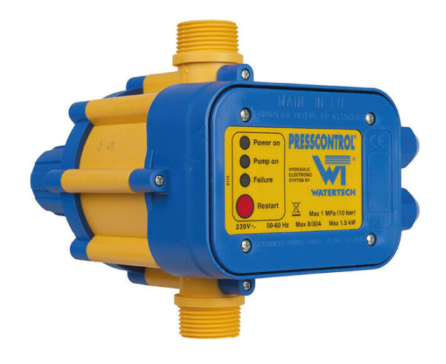 REGOLATORE ELETTRONICO DI PRESSIONE MOD. PRESS CONTROL PRESSIONE DI AVVIAMENTO 1,5BAR   Idroweb