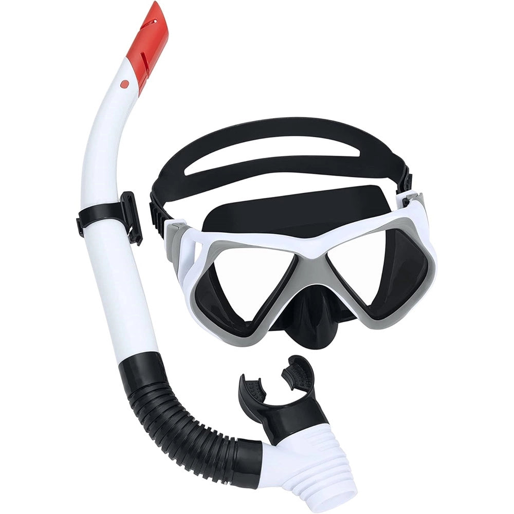 Trade Shop - Set Maschera Boccaglio Da Snorkeling Dominator Pro 24069 Per Ragazzi Adulti 14+ Anni -
