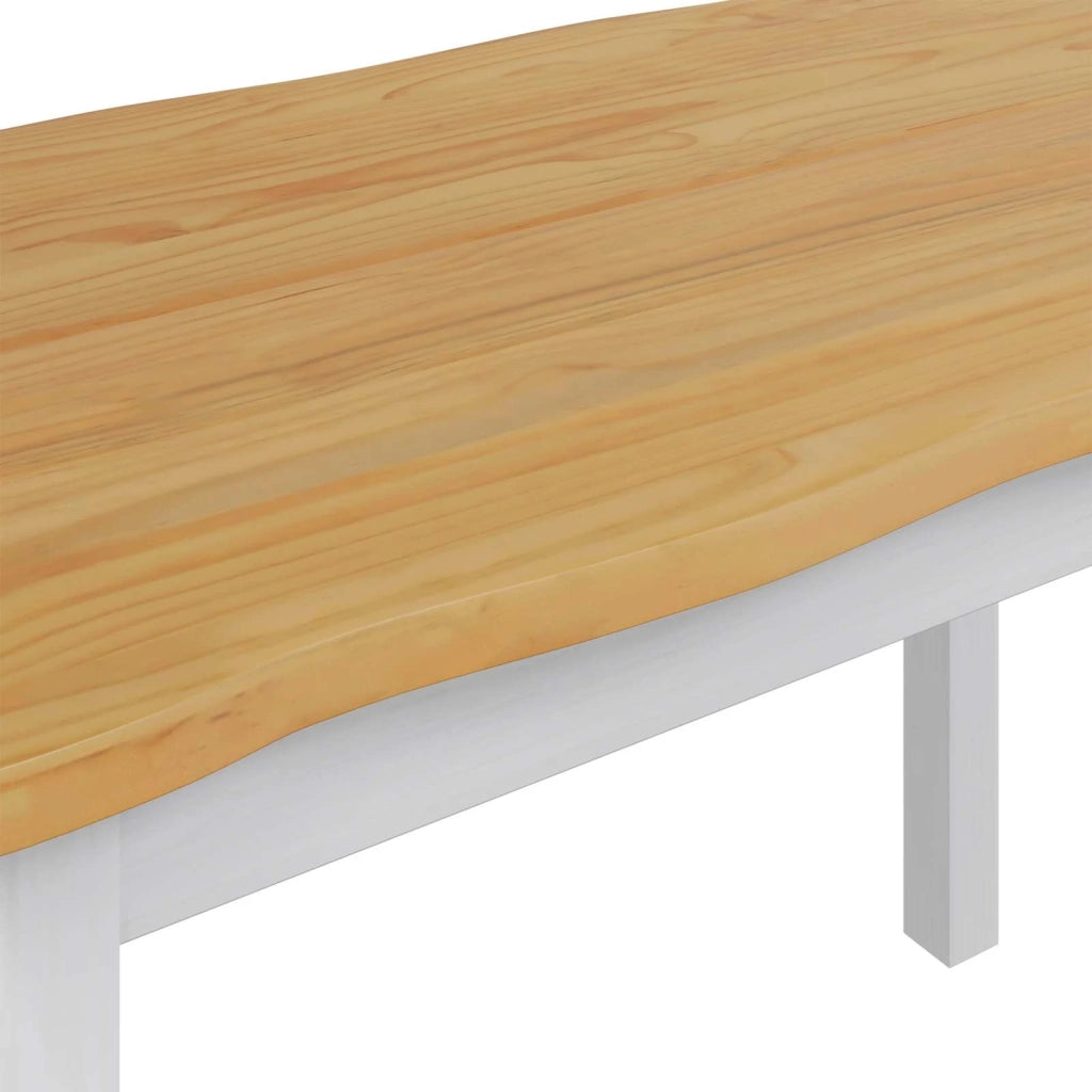 VidaXL Tavolo da pranzo EKAI Bianco 112 x 70 x 76,5 cm 42037008
