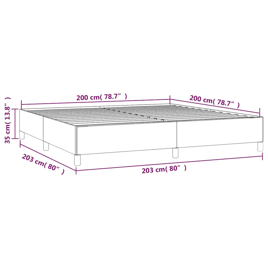 Giroletto senza Materasso-Struttura Letto Verde Scuro 200x200 cm in Velluto 832341