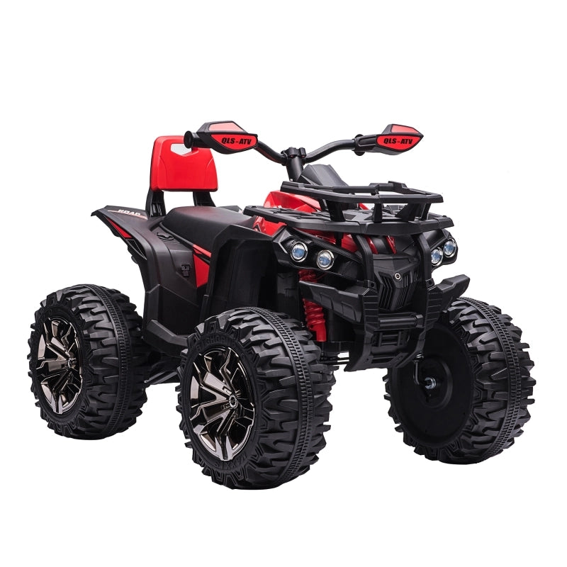 Quad elettrico per bambini, velocit¨¤ 3-8 km/h, autonomia 45 minuti, fari a LED, lettore musicale con USB, per bambini dai 3 ai 5 anni.