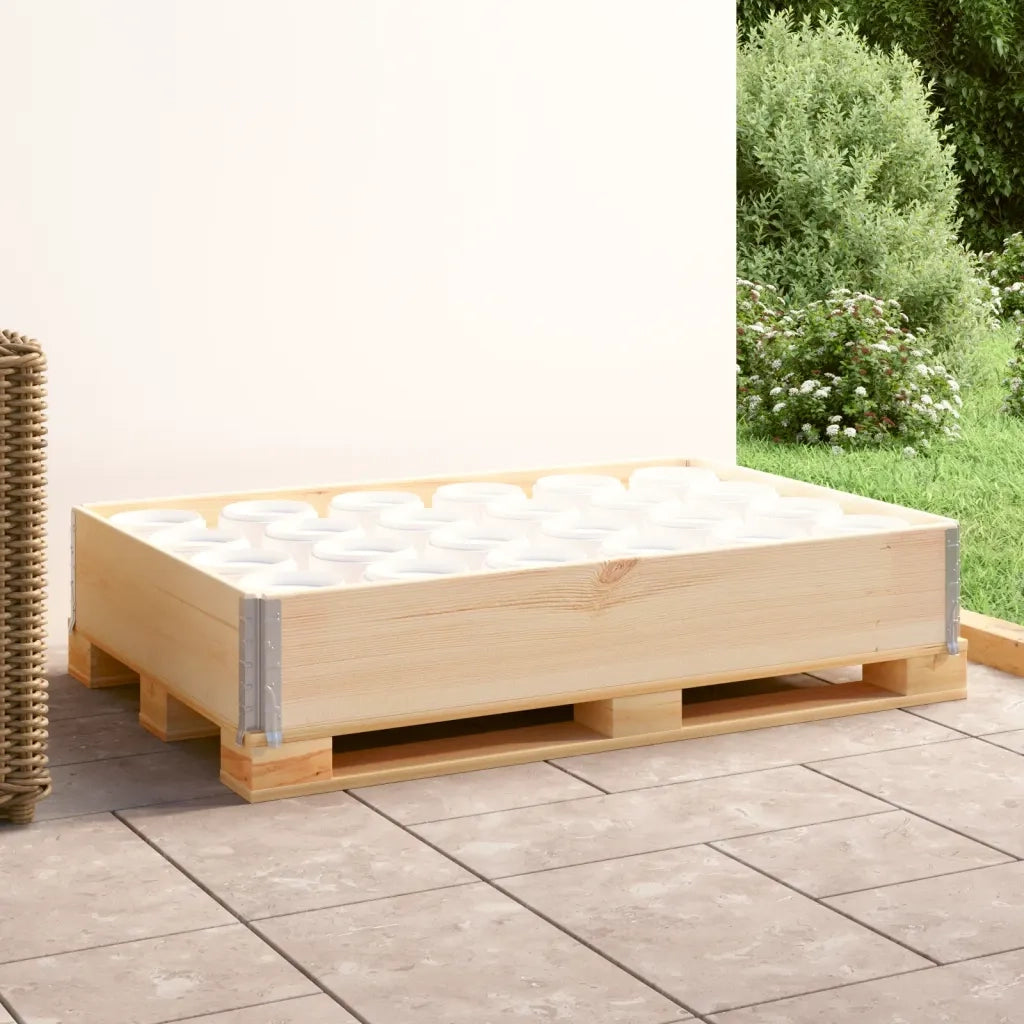 Collare per Pallet 80x120 cm in Legno Massello di Pino CFW1481091