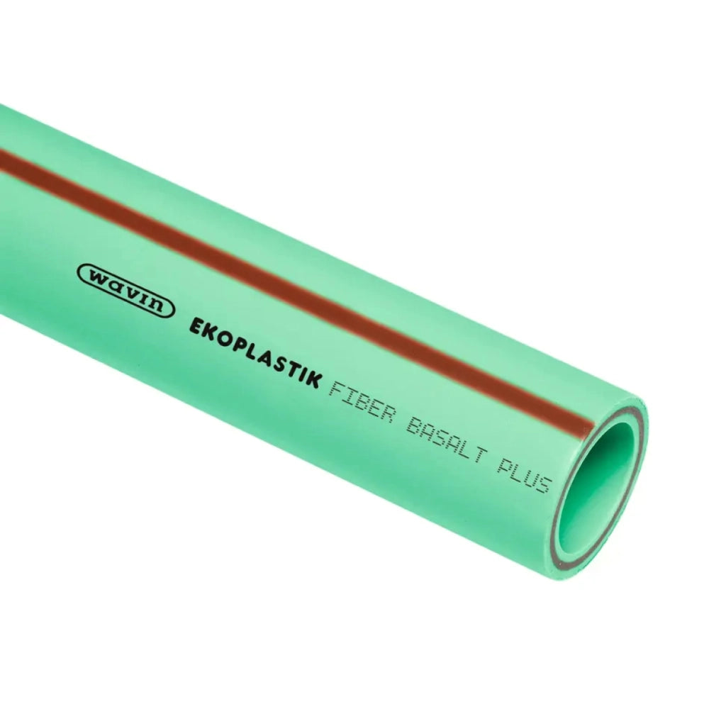 TUBO RIGIDO A TRE STRATI IN PP-RCT A FIBRE DI BASALTO SERIE TIGRIS GREEN BASALT PLUS - Ø75X8,4 ASTA DA 4 MT - 4 pezzi - WAV
