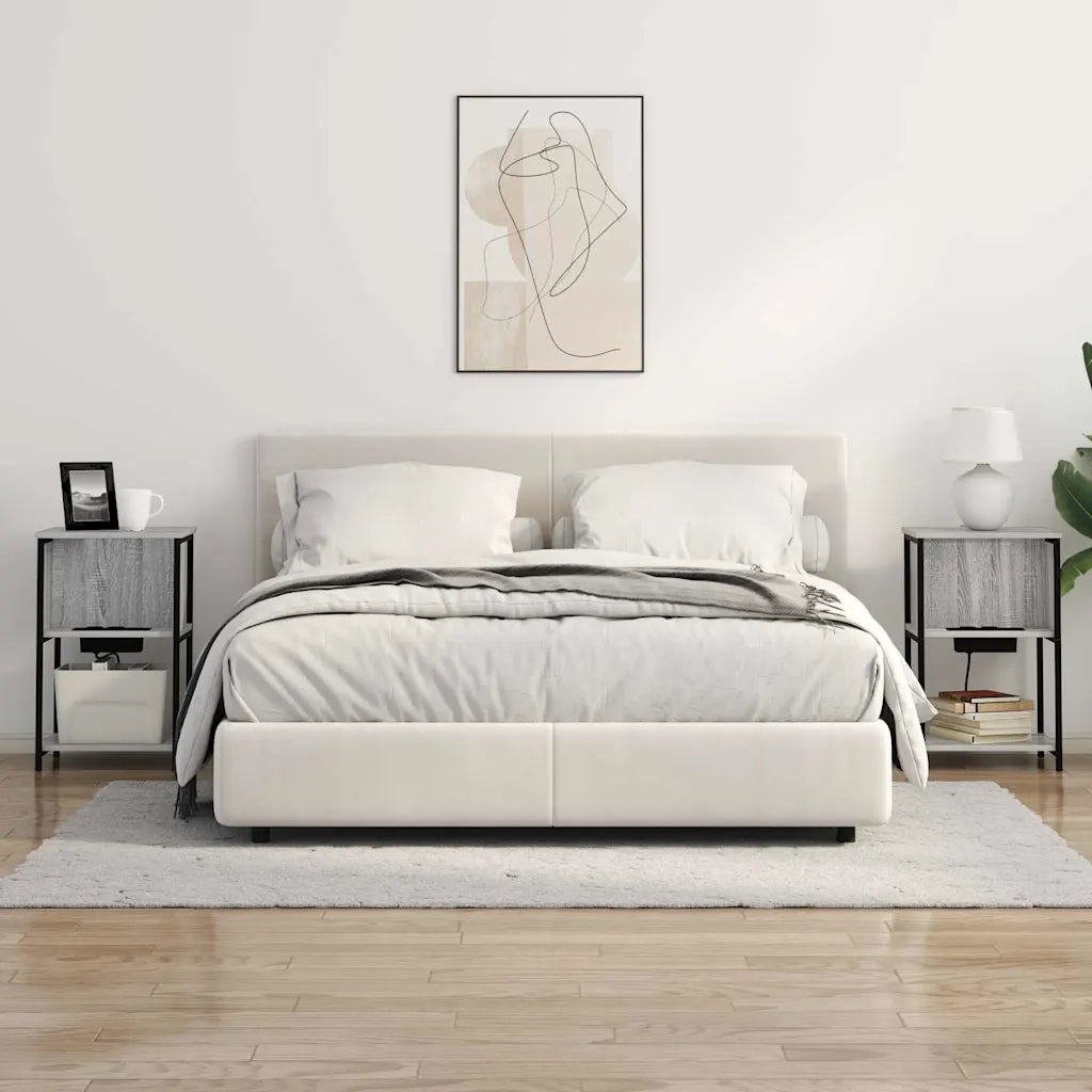 Armadio da Notte 2 pcs Grigio Sonoma 38 x 31 x 61 cm 859457