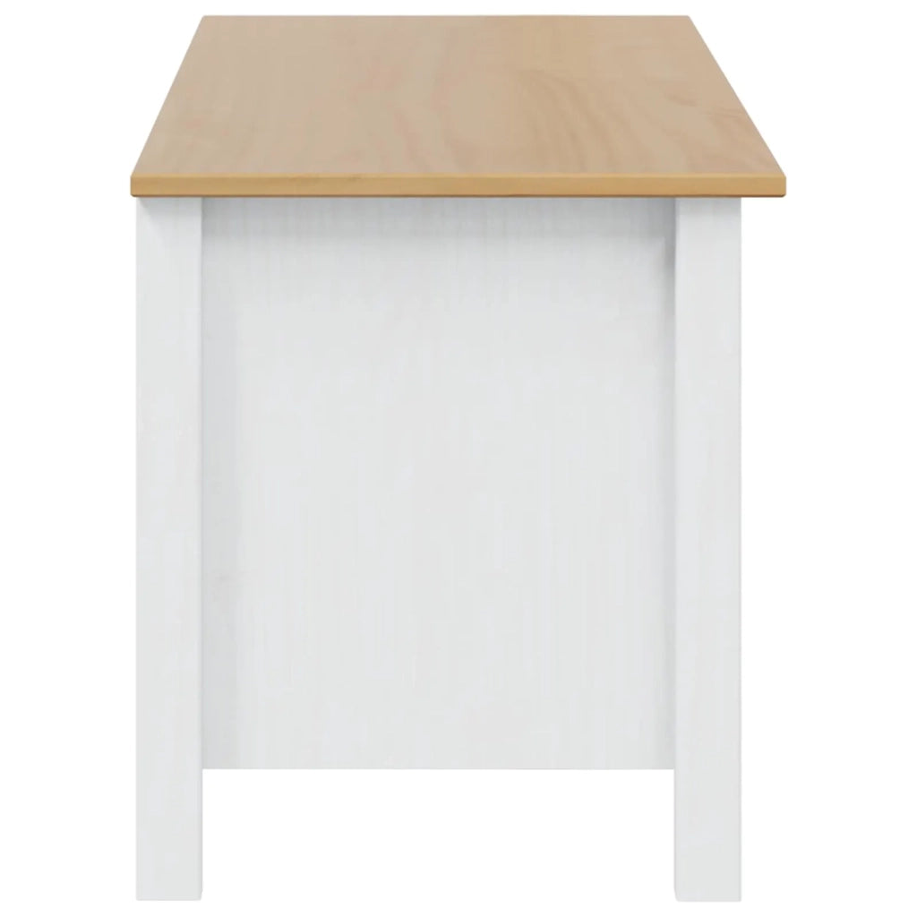 Scatola di Stoccaggio HILL Bianco e marrone miele 42025032