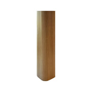 Angolare per zoccolo 90° R12 in noce medio H 12 cm.