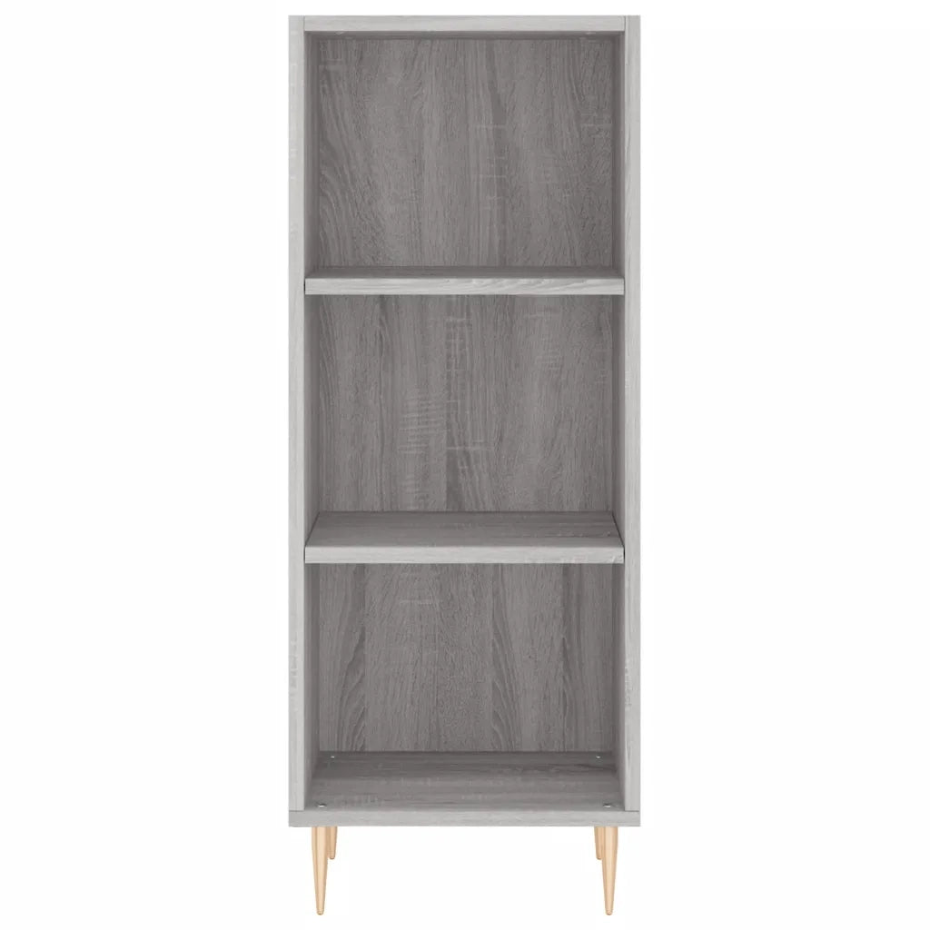 Credenza | Madia | Buffet da pranzo | Armadio da pranzo Grigio Sonoma 34,5x34x180 cm in Legno Multistrato