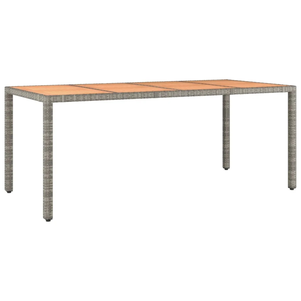 Set da Pranzo da Giardino 9 pz con Cuscini in Polyrattan Grigio 3157545