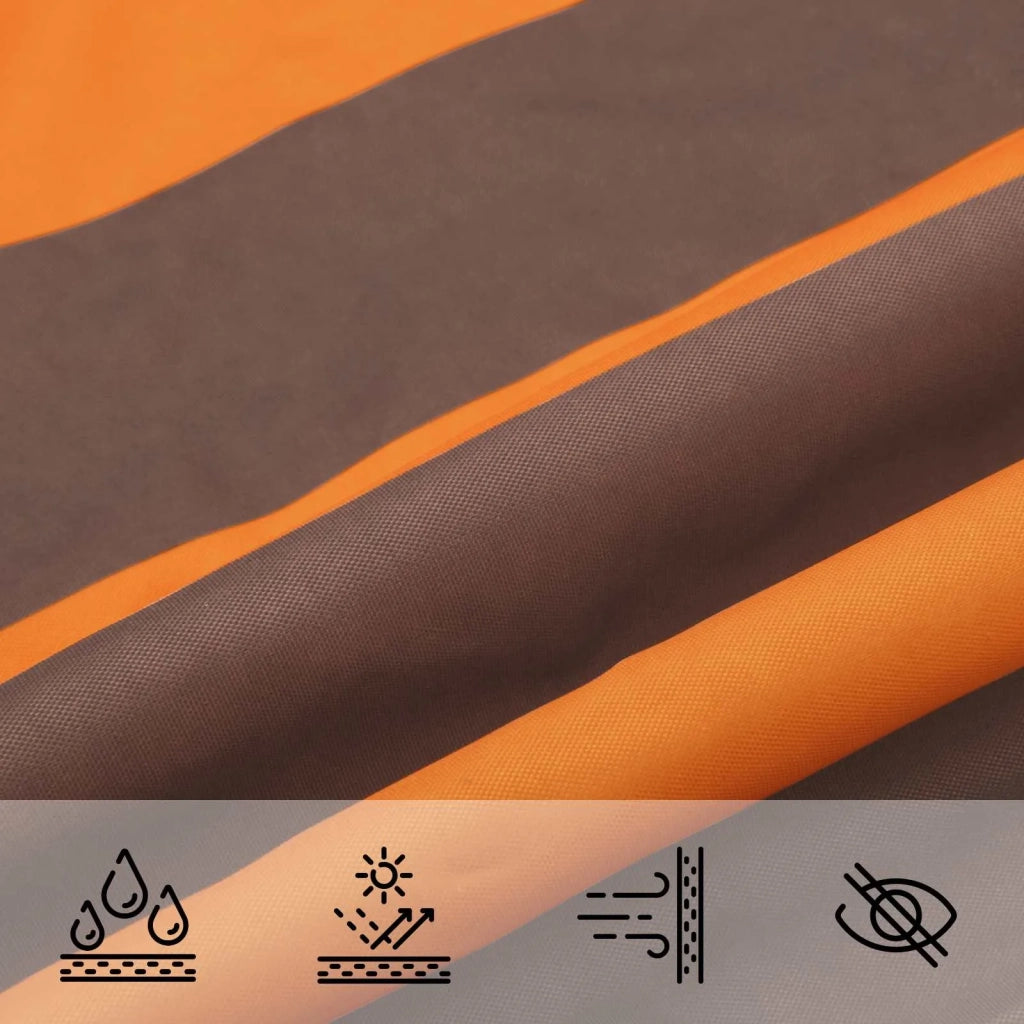Vela da ombra solare Arancione e Marrone 6 x 2,5 m 42031042