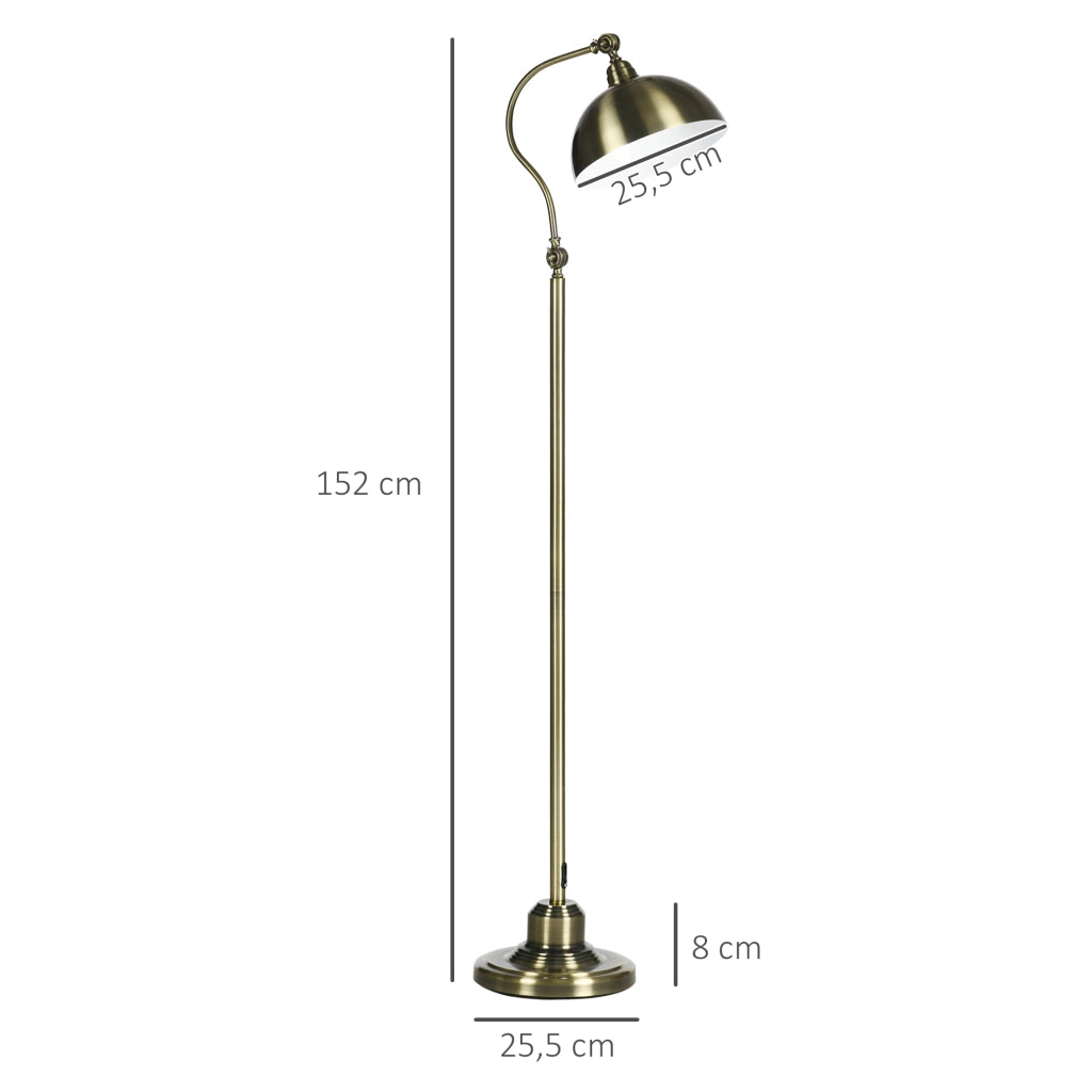 Lampada da terra ¨C Minimal ¨C ottone 42x25,5x152 cm