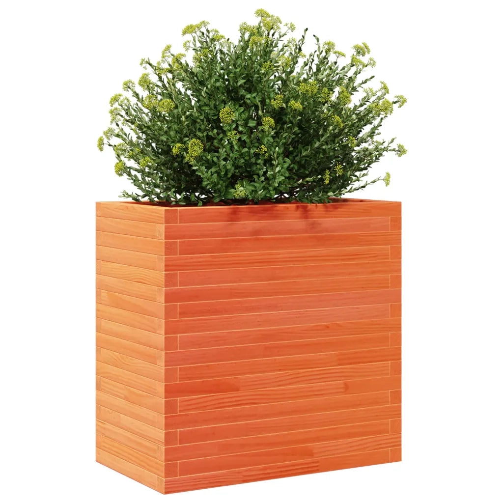 Fioriera Giardino Marrone Cera 70x40x68,5cm Legno Massello Pino 3282486
