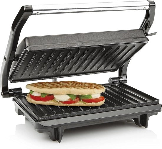 Grill a contatto - Superficie antiaderente - 700W - Nero -