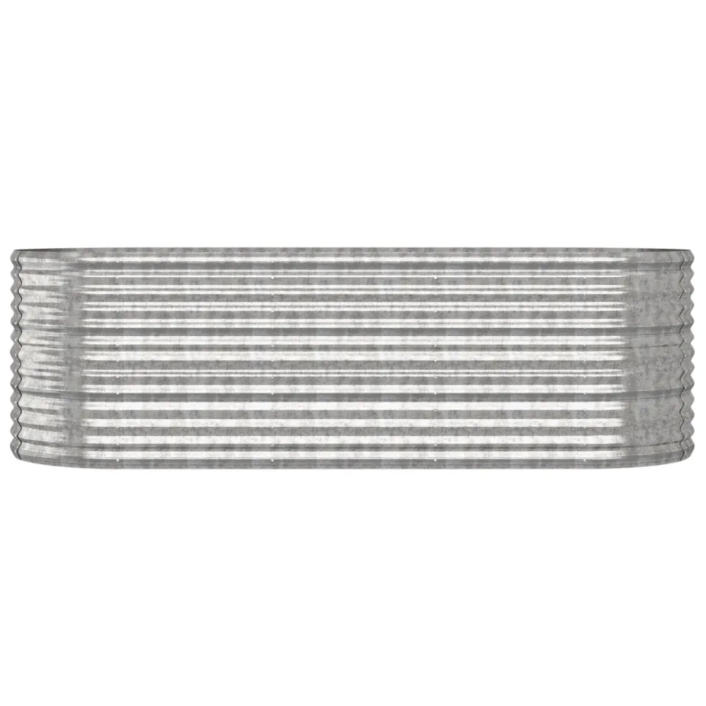 Letto Giardino Acciaio Zincato 224x80x68cm Argento 318957