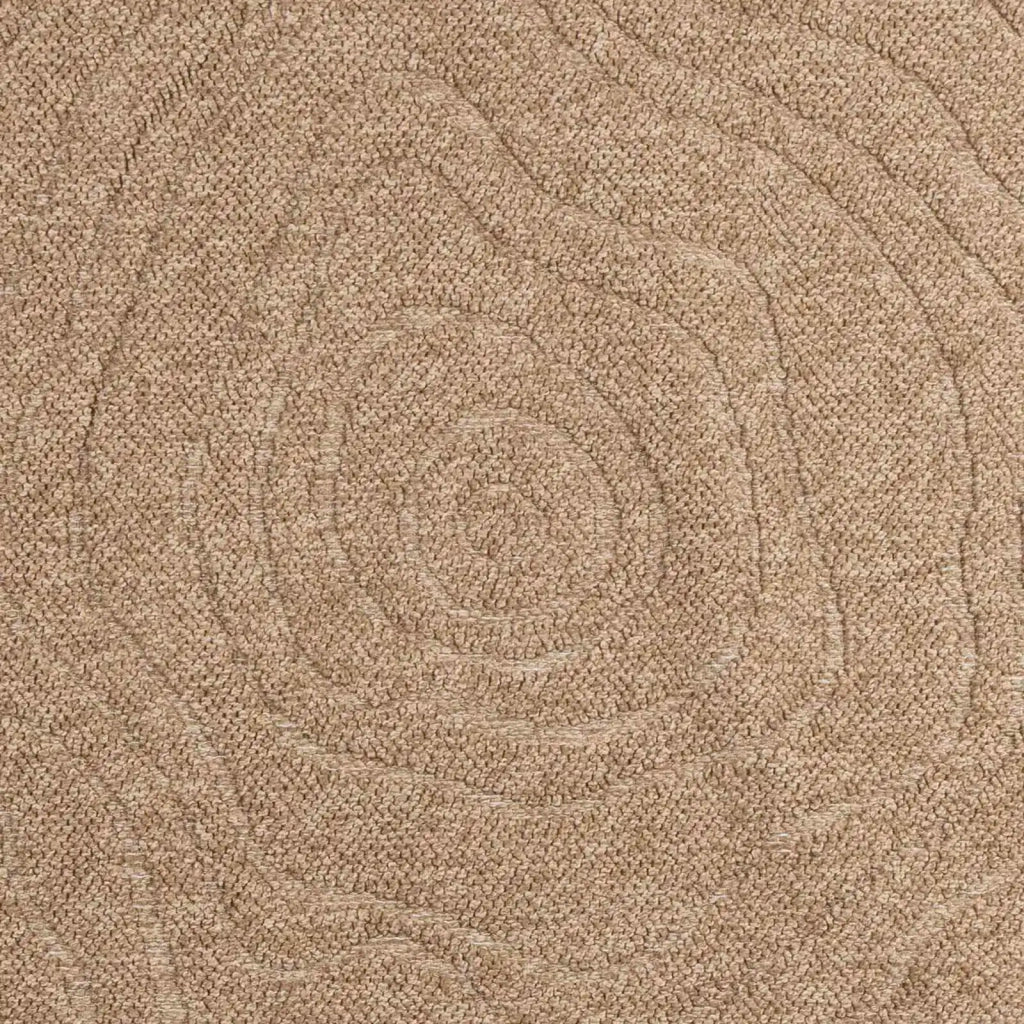Tappeti per area | Tappeti a zone Moir¨¦ Rotondo AGIRA Naturale ? 160 CM
