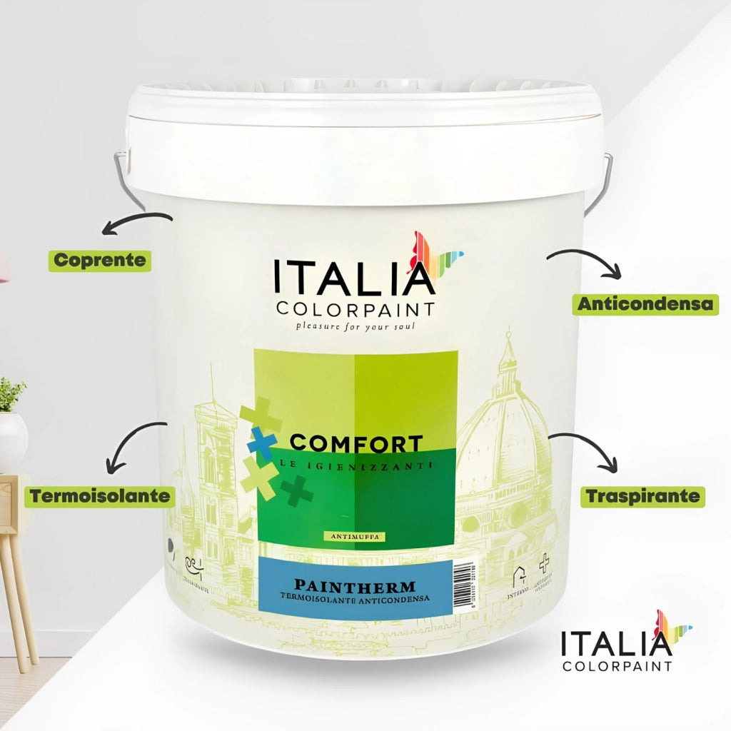 Ciclo trattamento muri antimuffa isoltherm fissativo bioattiva paintherm *** contenuto per 15 mq, confezione 1