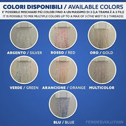 Tenda Antimosche Modello GLIT in PVC, Plastica Rosso | Largh. 1,40m x Alt. 2,40m | Protezione Insetti, Porta, Esterno, Interno