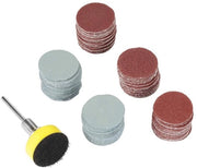 Set di schiume per abrasione 100 pezzi - Set di carta abrasiva - Carta abrasiva 25mm - Carta abrasiva fine - Carta abrasiva per levigatura - Adatto per metallo e legno