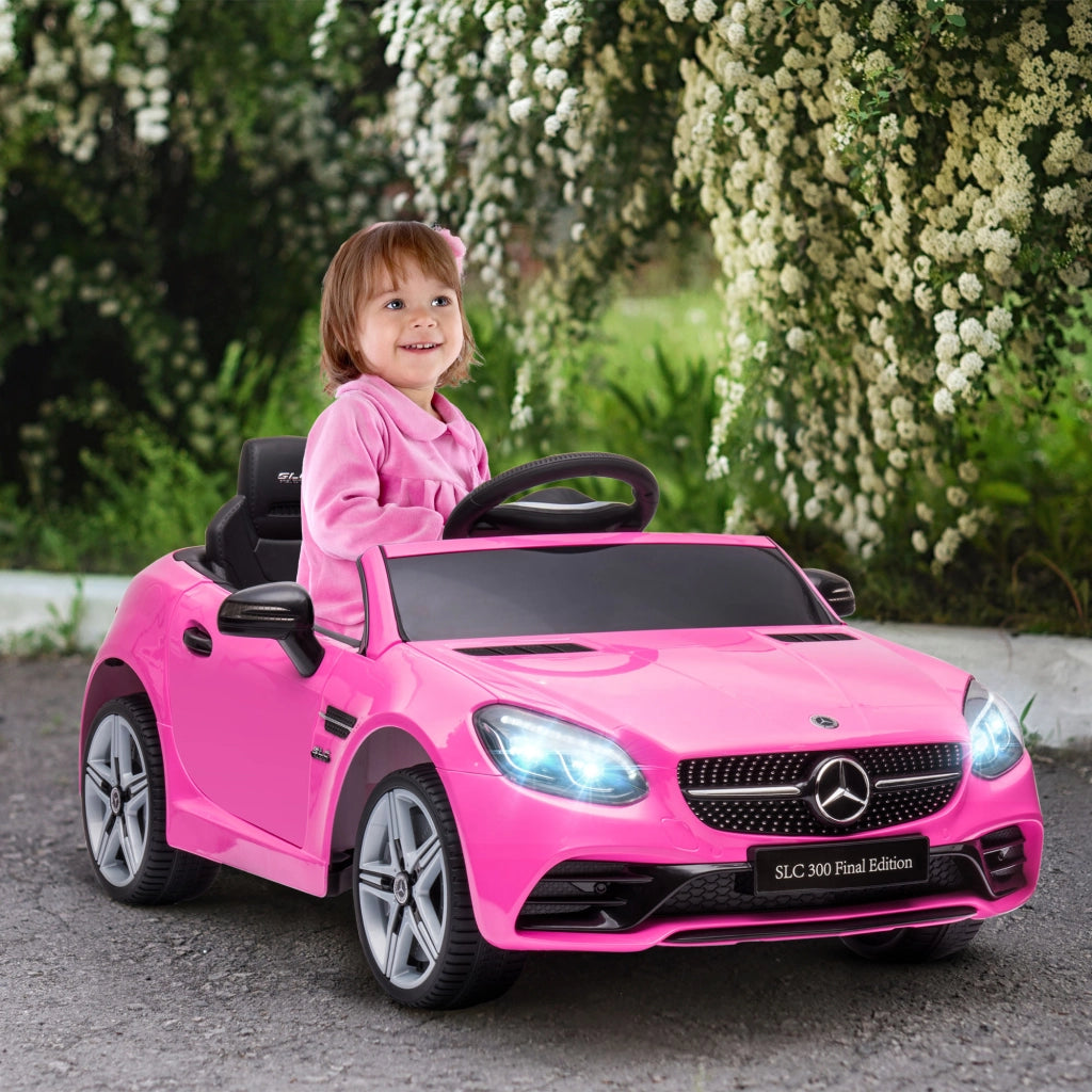 Auto Bambini Mercedes SLC 300 Elettrica 12V ¨C Zephmum ¨C Rosa con Telecomando