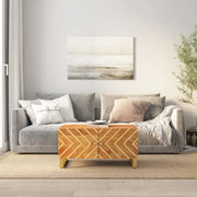 Tavolino da Salotto-Tavolino da soggiorno-Tavolo Marrone e Nero 80x50x40 cm Legno di Mango 460027