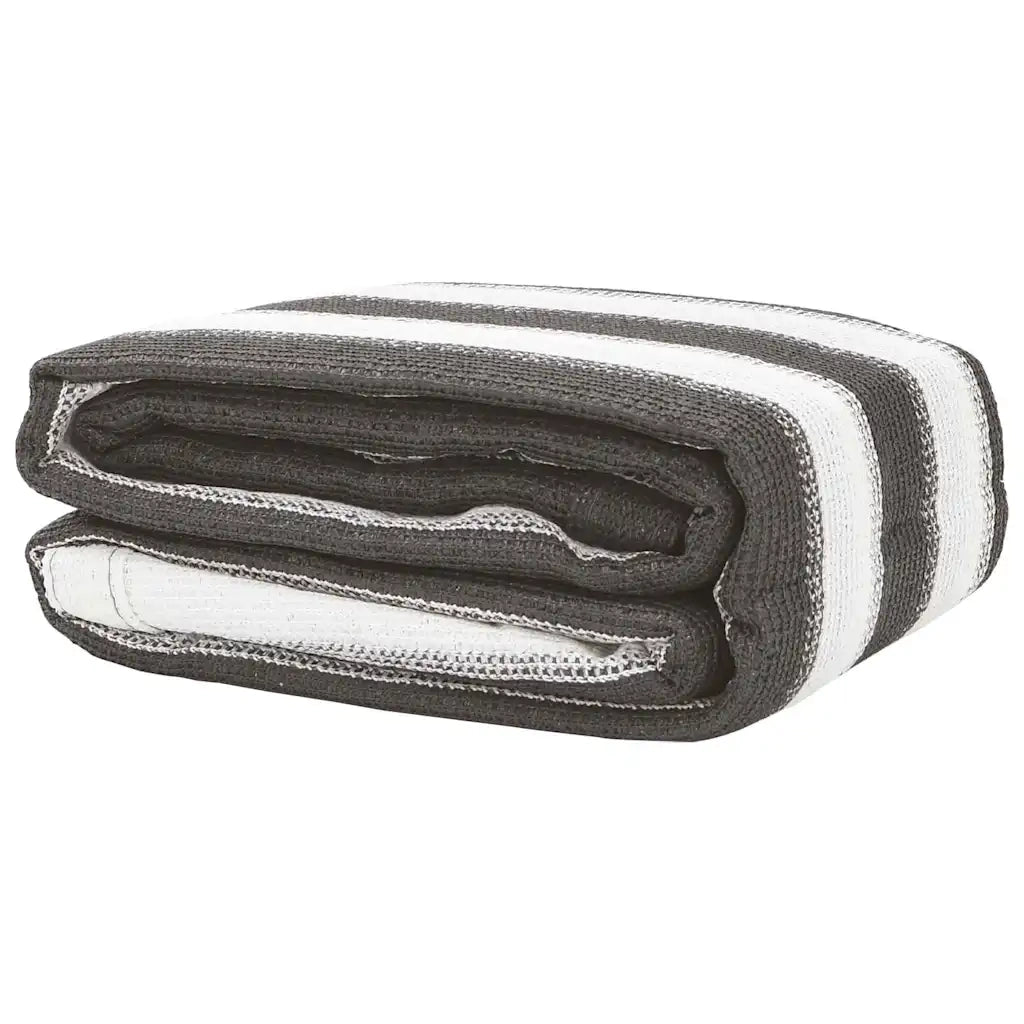 Tappeto da Tenda 300x400 cm Antracite e Bianco 310828
