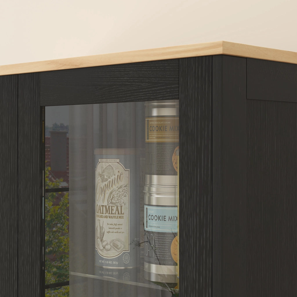 Armadio da cucina ¨C zephmum ¨C 76x36x160 cm nero