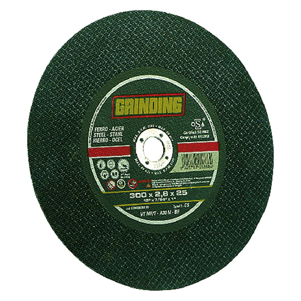 MOLA ABRASIVA PER FERRO ø 350 x 3    - foro mm 25,4- 10 pezzi  - GRINDING