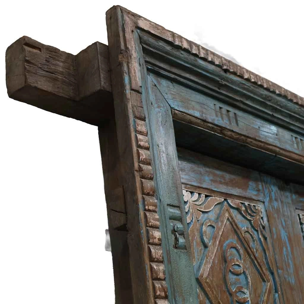Porta in legno marrone 127x19x213h cm