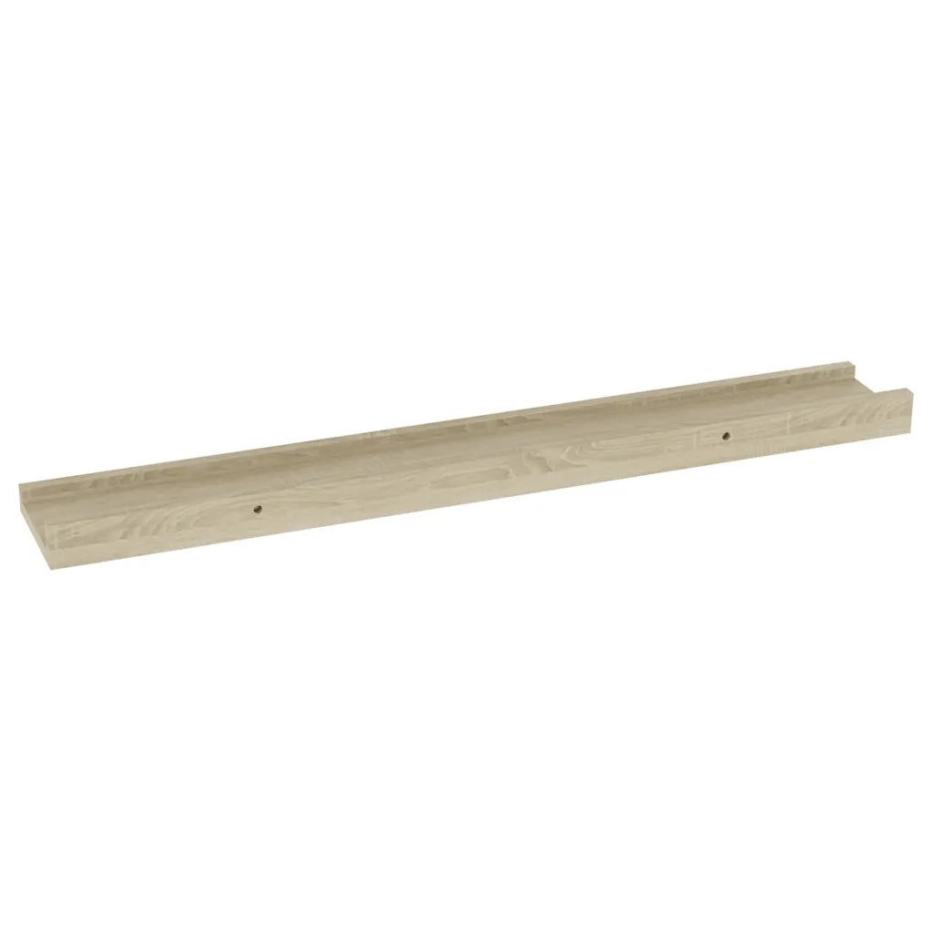 Mensole da parete 2 pz in rovere Sonoma 60x9x3 cm 326680