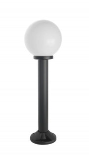 Lampada da giardino 70cm sfera 20cm nera E27 IP43 SU-MA