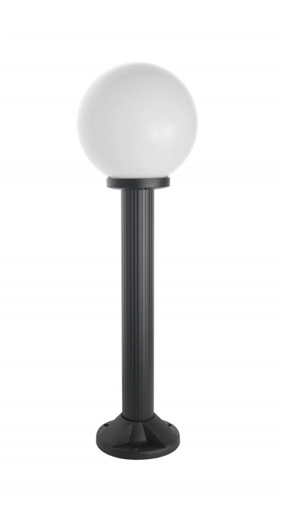 Lampada da giardino 70cm sfera 20cm nera E27 IP43 SU-MA