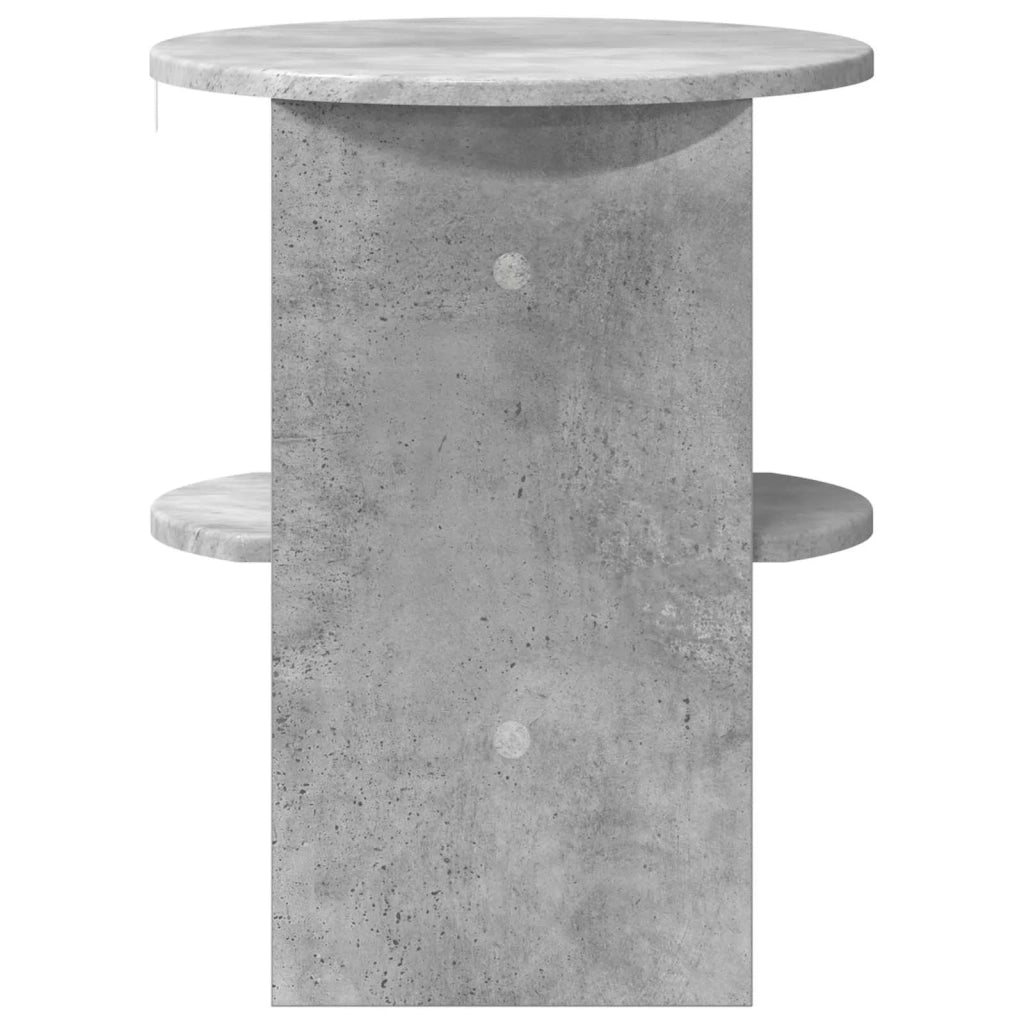 Mobile laterale | Tavolo laterale | Tavolino 2 pz Grigio Cemento ?40 x 50 cm