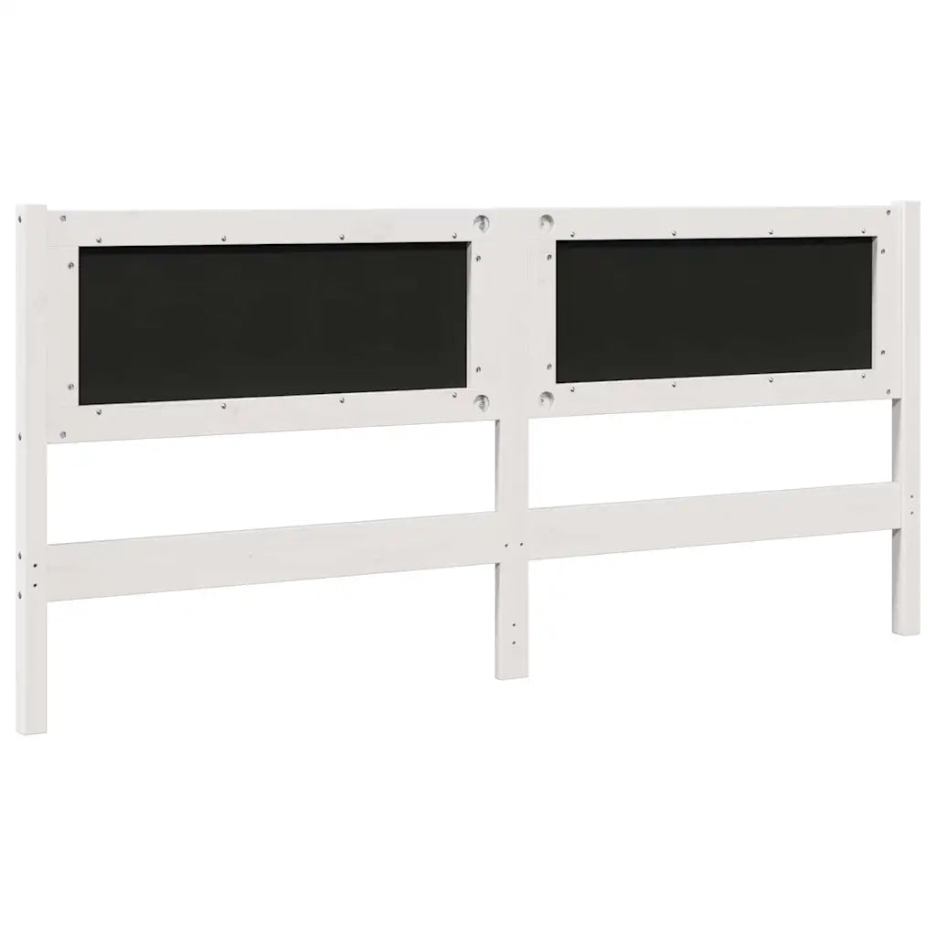 Testiera | Testata imbottita con Testiera | Testata Bianco 180 cm Pino massello