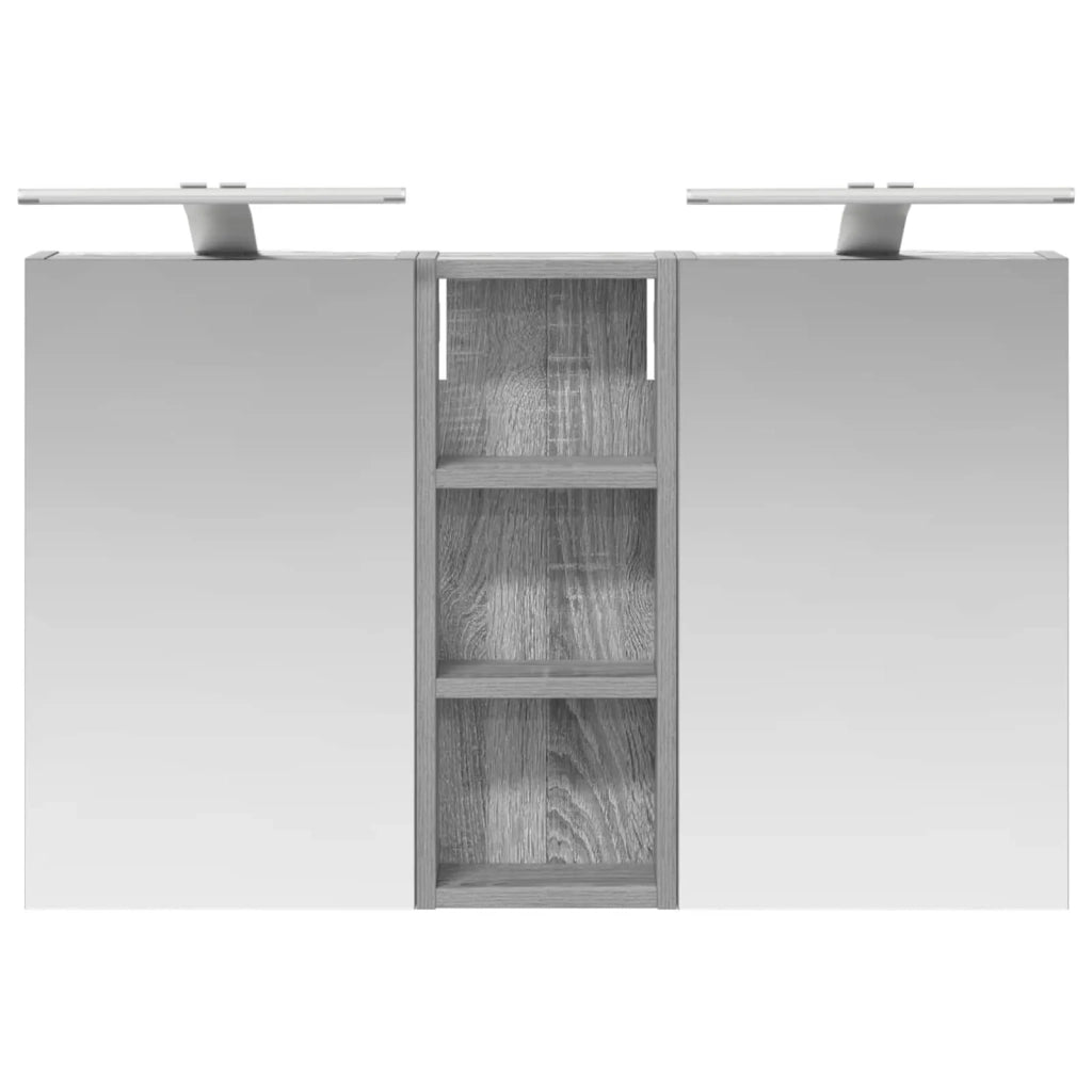 Set di Armadi da Bagno | Armadio da bagno con lo scaffale 3 pz 80 x 10,5 x 50 cm