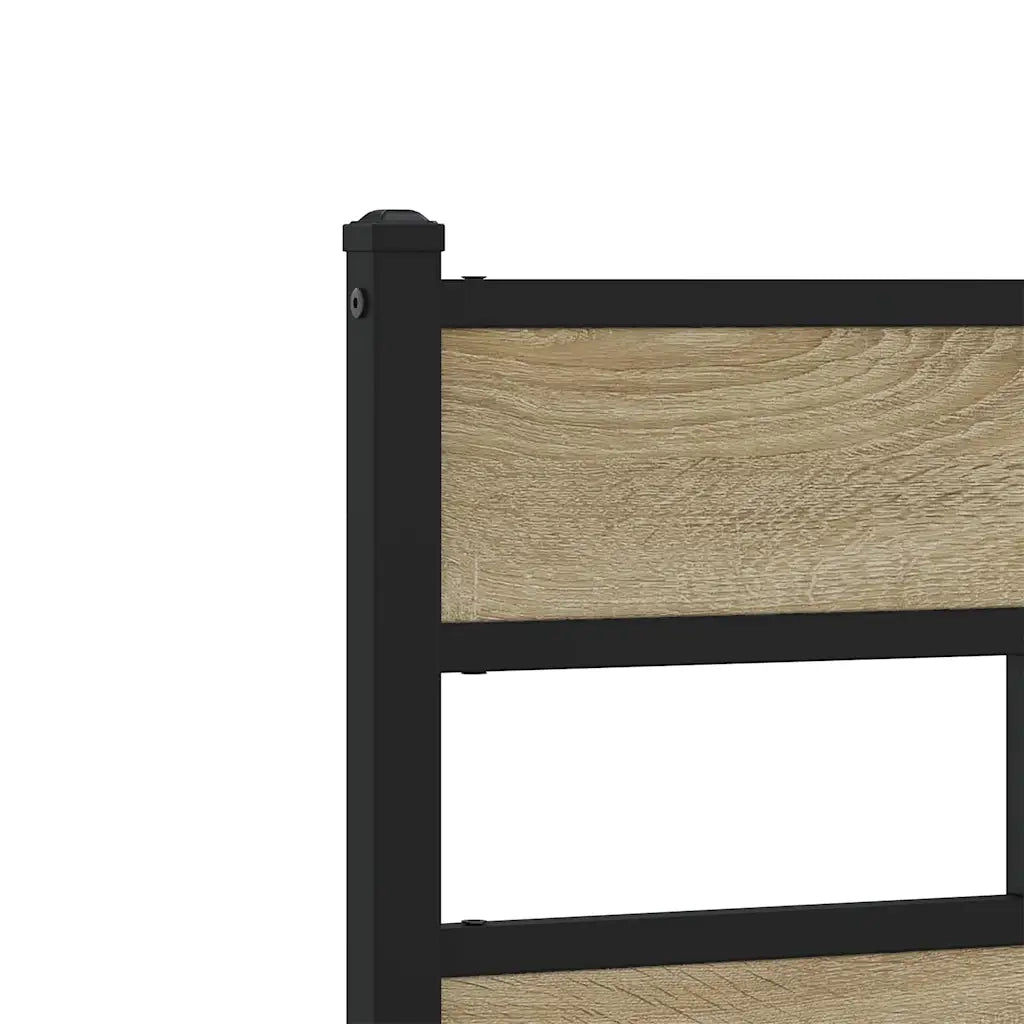 Giroletto senza Materaso in Metallo Rovere Sonoma 100x200 cm 4017267