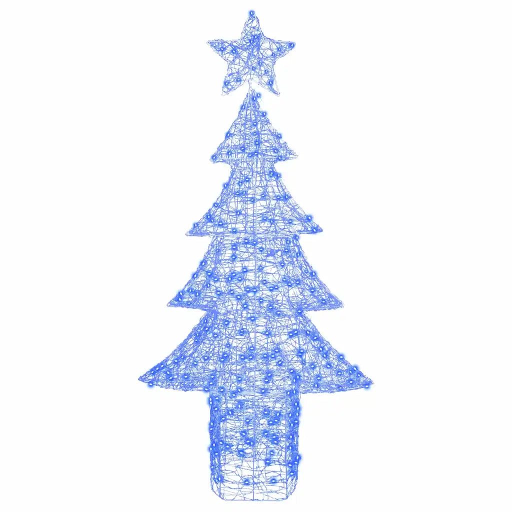 Albero di Natale con 240 LED-Luci decorative natalizie Blu 180 cm Acrilico 162857