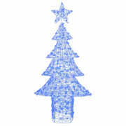 Albero di Natale con 240 LED-Luci decorative natalizie Blu 180 cm Acrilico 162857