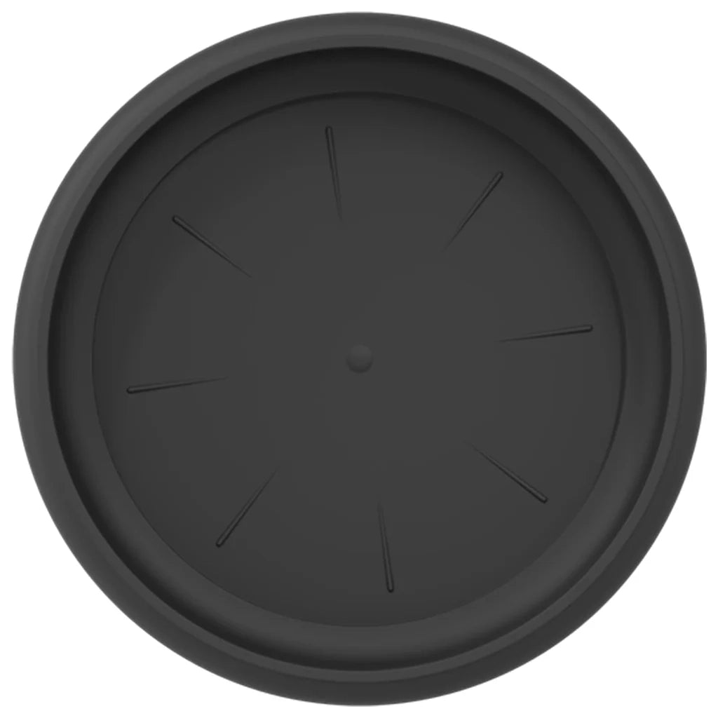 Vassoio Rotondo per Fiori 24 pcs Nero Ø 17,5 x 2 cm Plastica 42020322