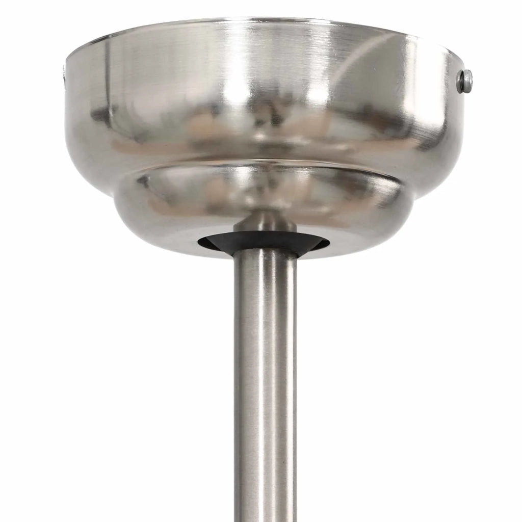 Ventilatore da soffitto con luce e telecomando Ø 130 cm Nero 42035658