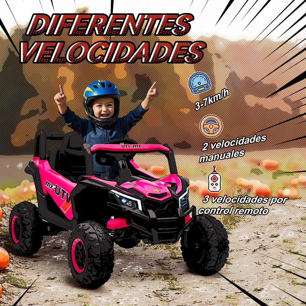 Casetta Rosa per Bambini ¨C Zephmum ¨C 12V con Telecomando