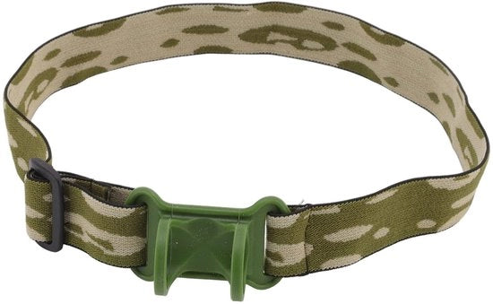 Cintura di Lampada per Capo - Adattabile - Cintura Elastica per Capo - Supporto per Lampade da Tasca - Adatto per Diametro Esterno 22-32 mm - Esperienza di Portata - Adatto per Attività All'Aperto - Lampada per Capo